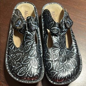 Alegria Black Mules Comfortable Clogs size 41